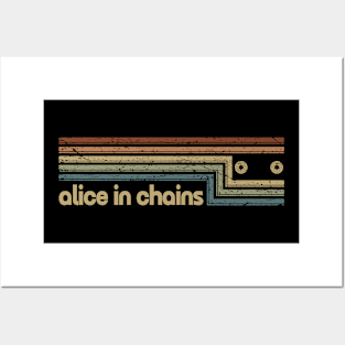 Alice In Chains Cassette Stripes Posters and Art